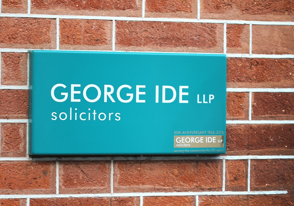 powder coated sign, George Ide, Chichester