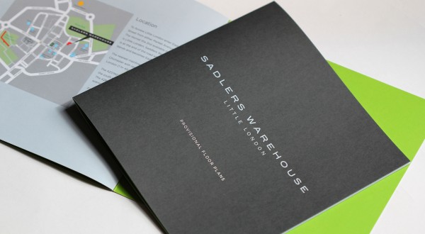 Brochure design, Sadlers Warehouse, Chichester