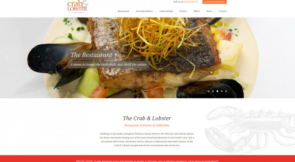 Website Design Crab & Lobster