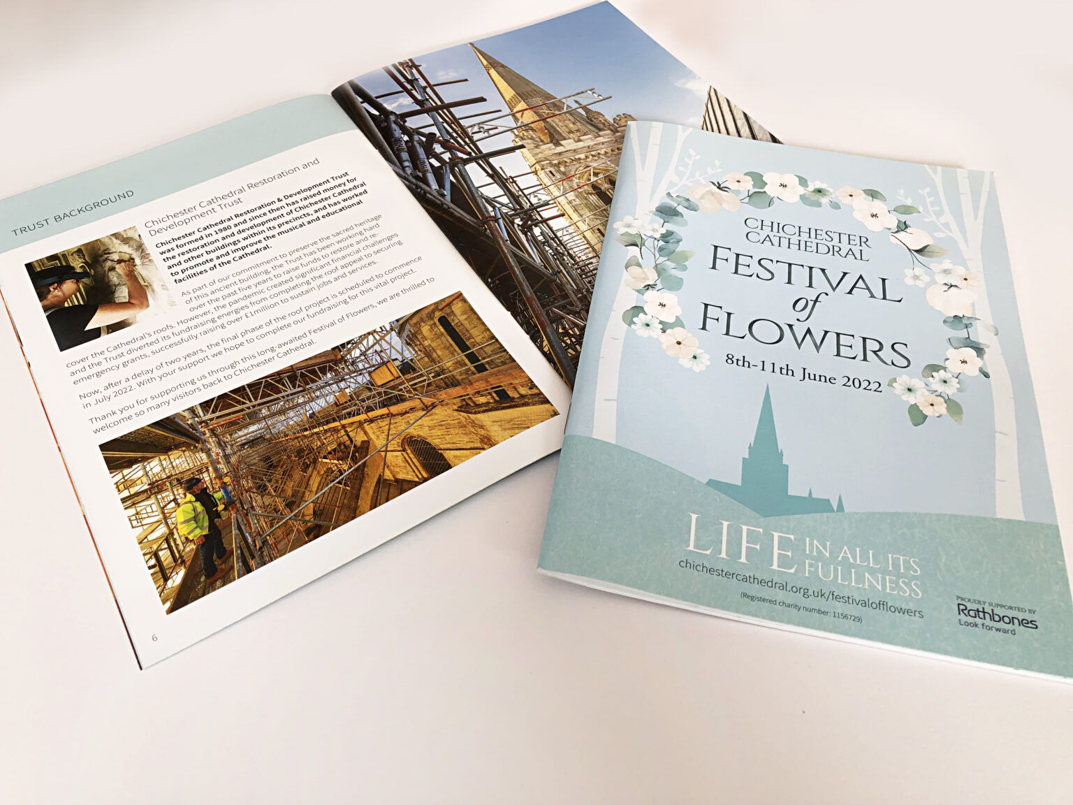 Chichester Cathedral Festival of Flowers Profile Design