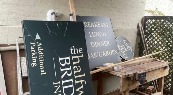 Sign store work area